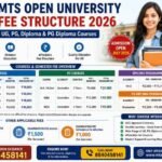MTS Open University Fee Structure 2026 UG, PG, Diploma & PG Diploma Fees