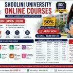 Shoolini University Online Courses Admission 2026 MBA MCA BBA BCA