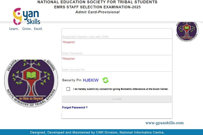 EMRS ADMIT CARD LIVE