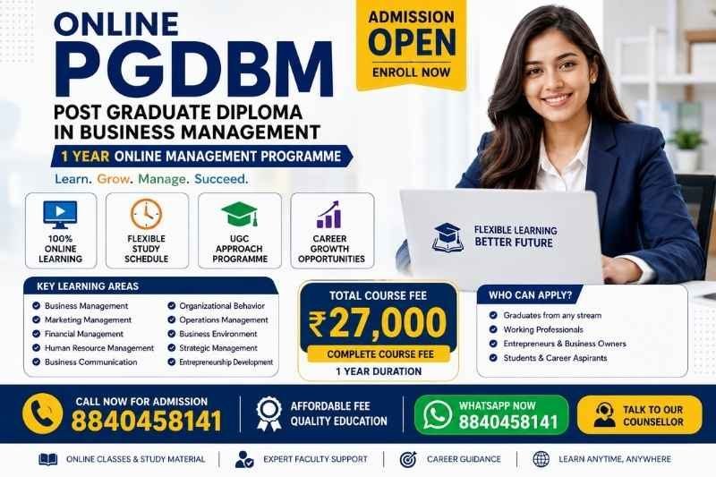 Online PGDBM (PG Diploma in Business Management)
